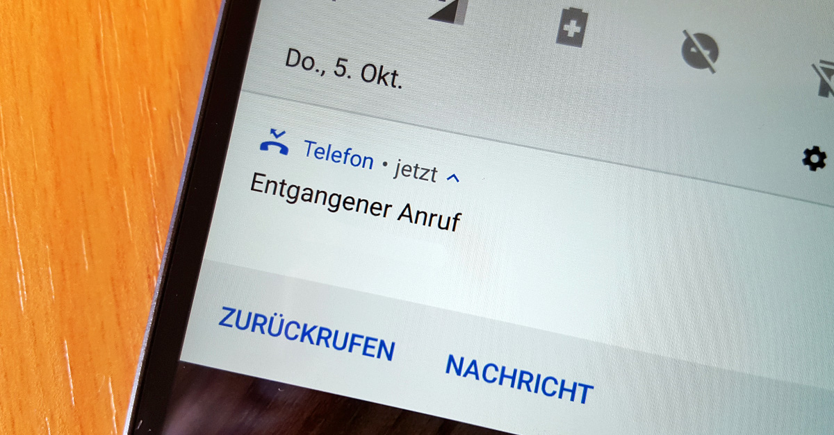 Anruf in Abwesenheit Nicht zurückrufen! Verbraucherzentrale NRW