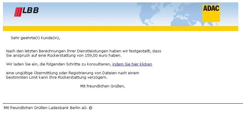LBB Phishing-Mail