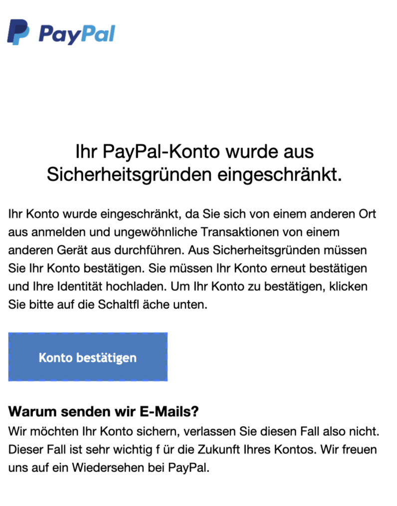 PayPal Phishing