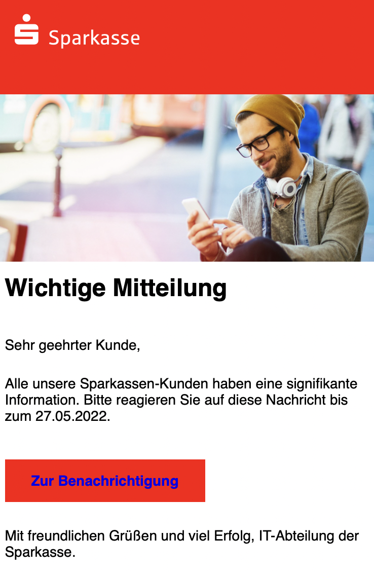Sparkasse Phishing