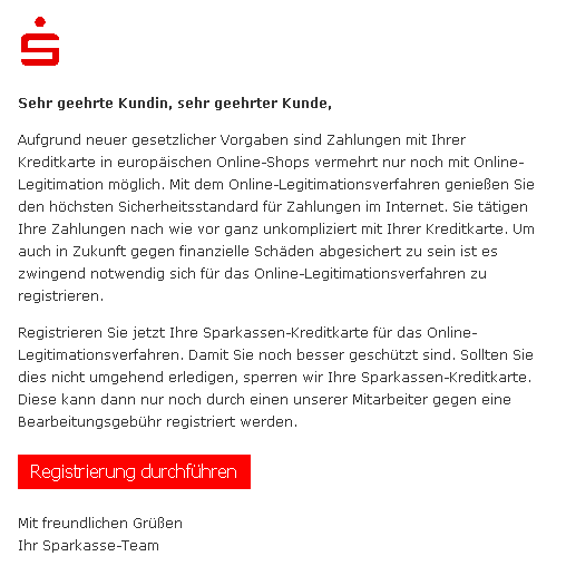 Phishing Sparkasse