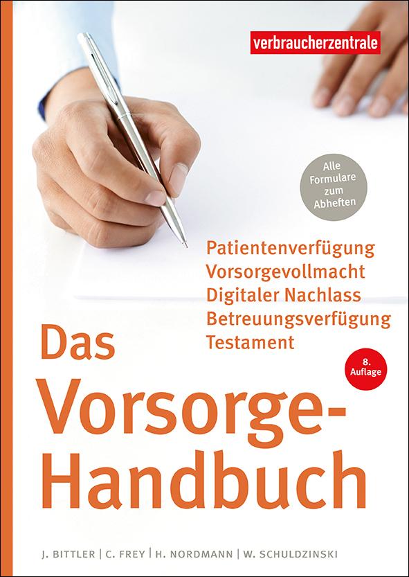 Titelbild des Ratgebers "Das Vorsorge-Handbuch"