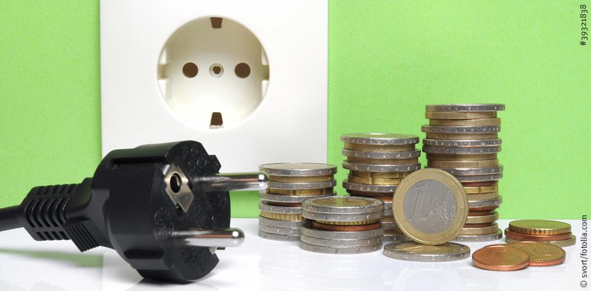 Steckdose, Stecker, Münzgeld