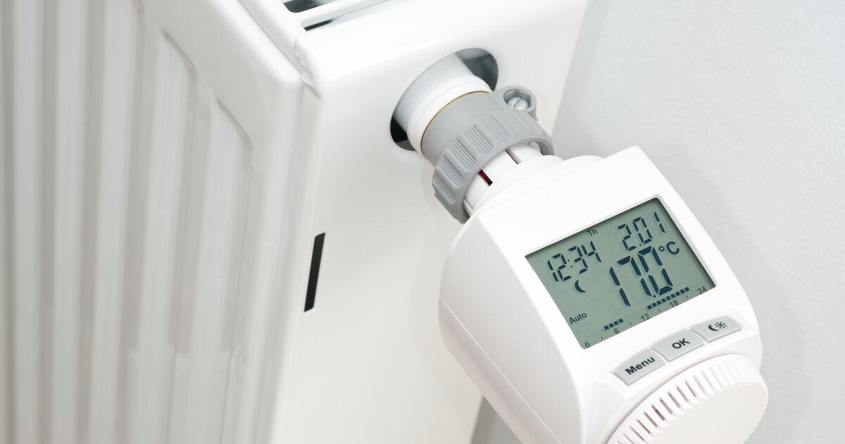 Heizung mit digitalem Thermostat