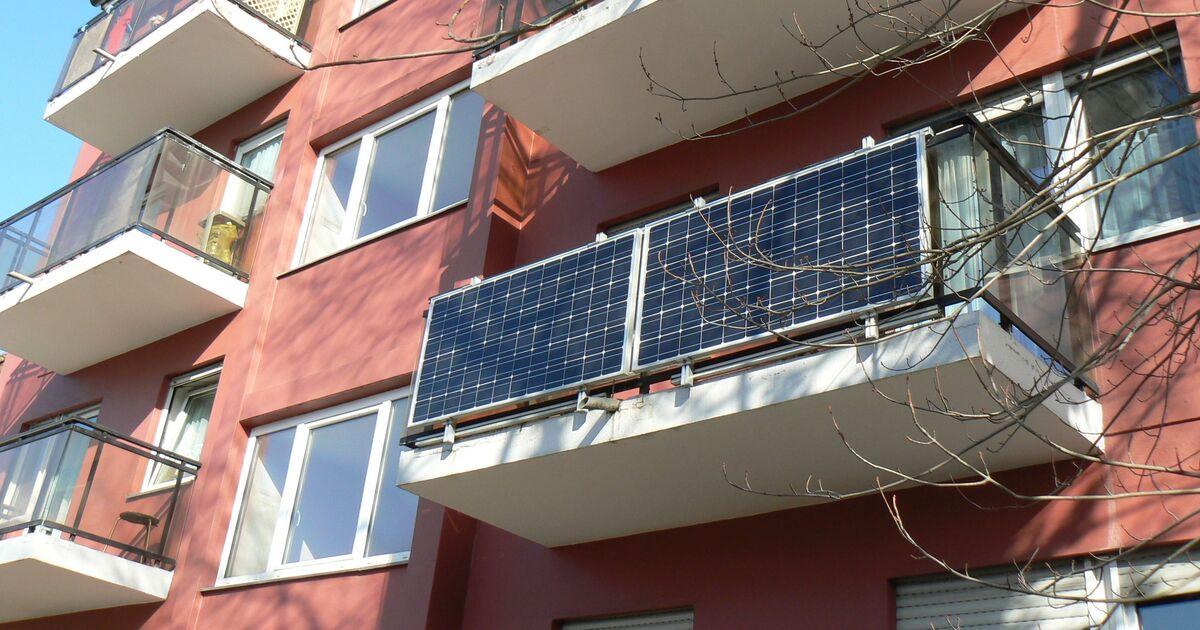 Balkon mit Steckersolar