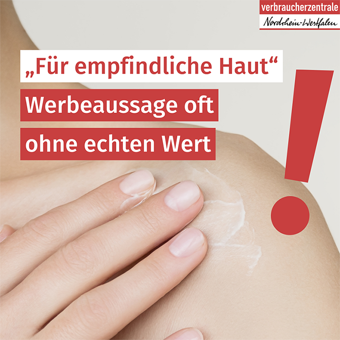 Jemand cremt sich die Haut ein