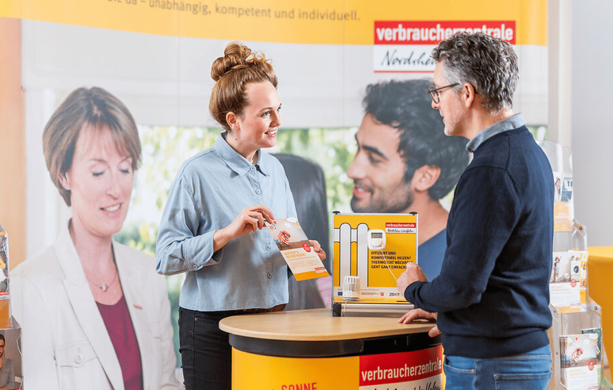Beratungssituation zum Thema Heizung