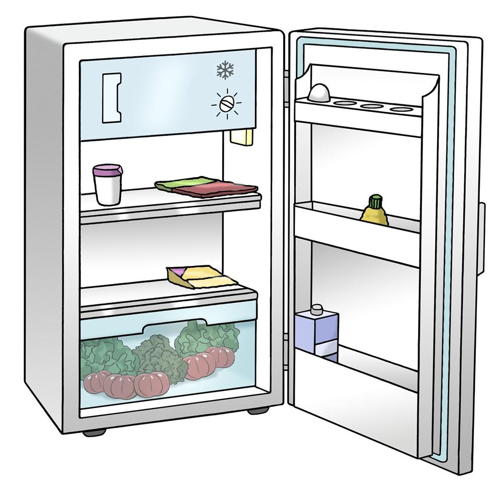 Kühlschrank offen