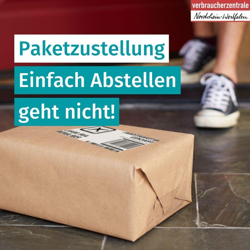 Paket wurde vor einer Wohnungstür abgelegt