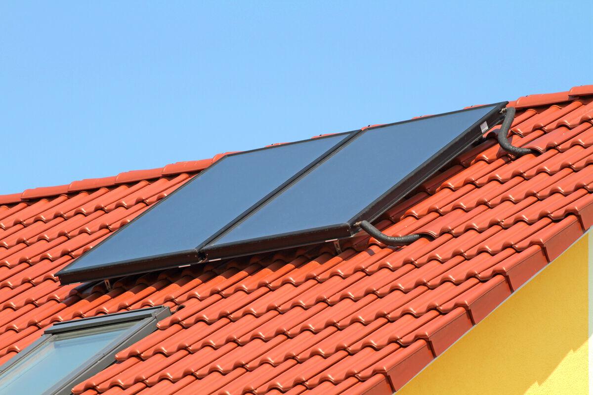 Solartherie auf Dach