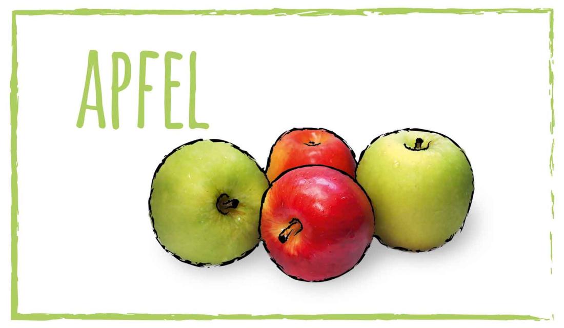 Zeichnung: Äpfel