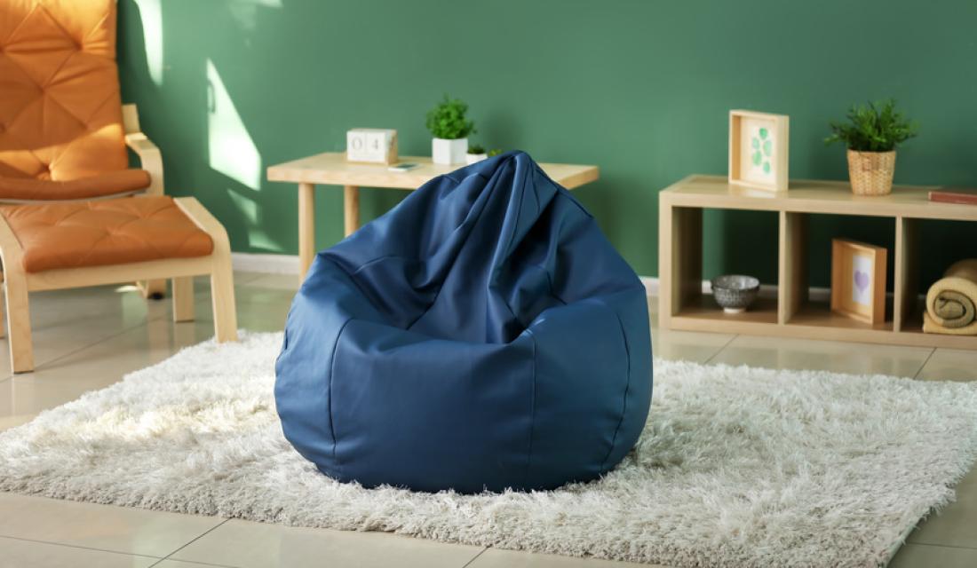 Sitzsack in einem Wohnzimmer