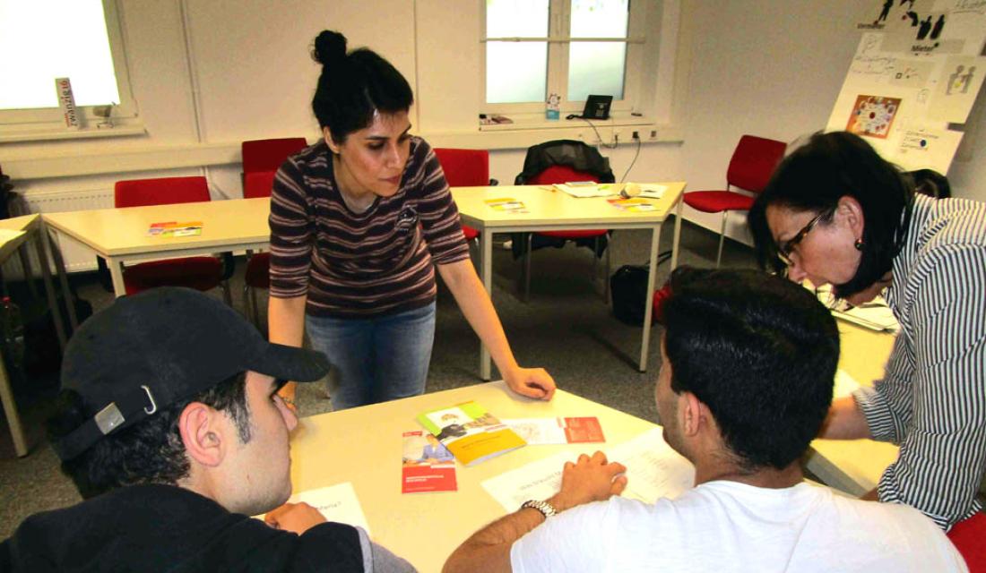 Menschen bei einem Workshop