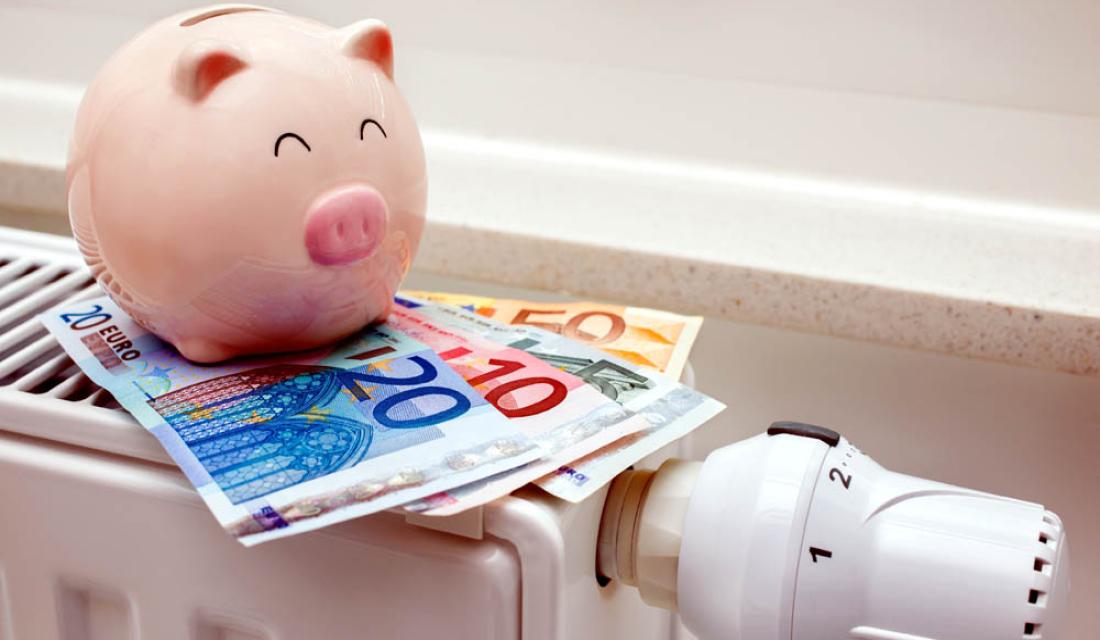 Heizkörper mit Sparschwein