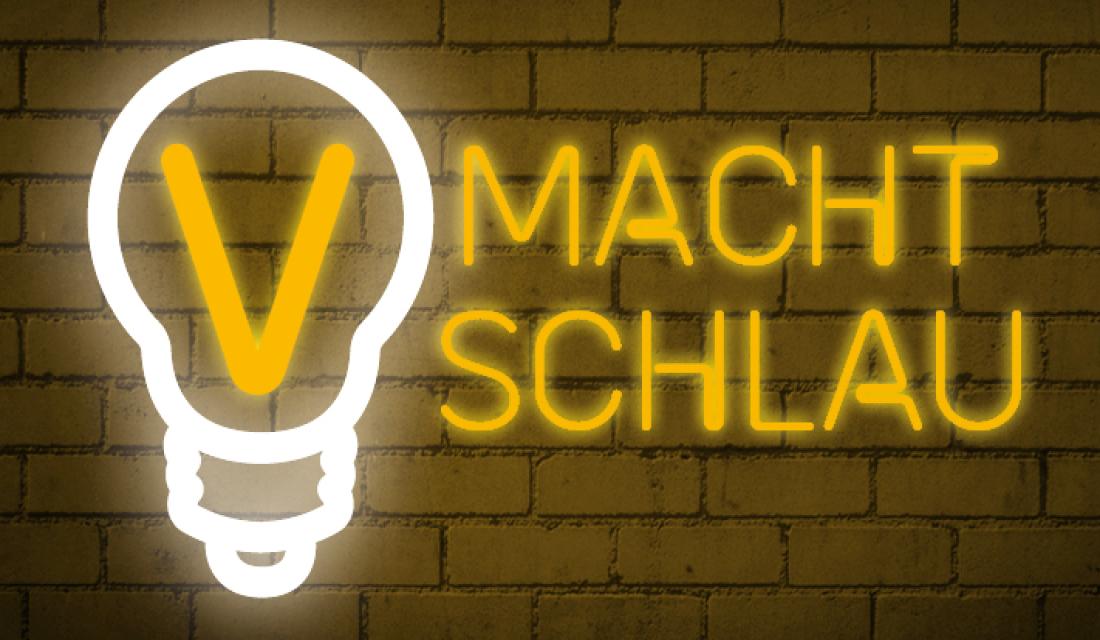 Logo zum Podcast v macht schlau