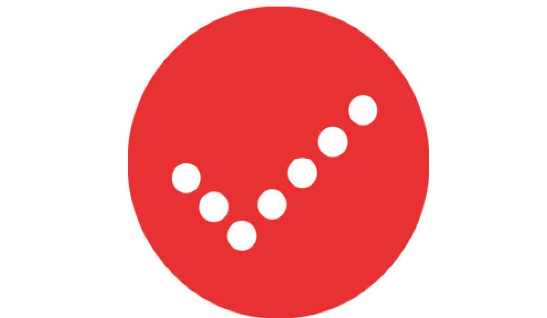 Haken auf rotem Grund