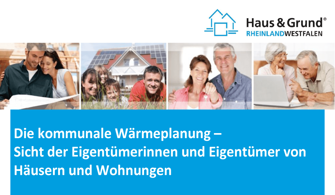 Kommunale Wärmeplanung aus Sicht der Eigentümer:innen von Häusern und Wohnungen