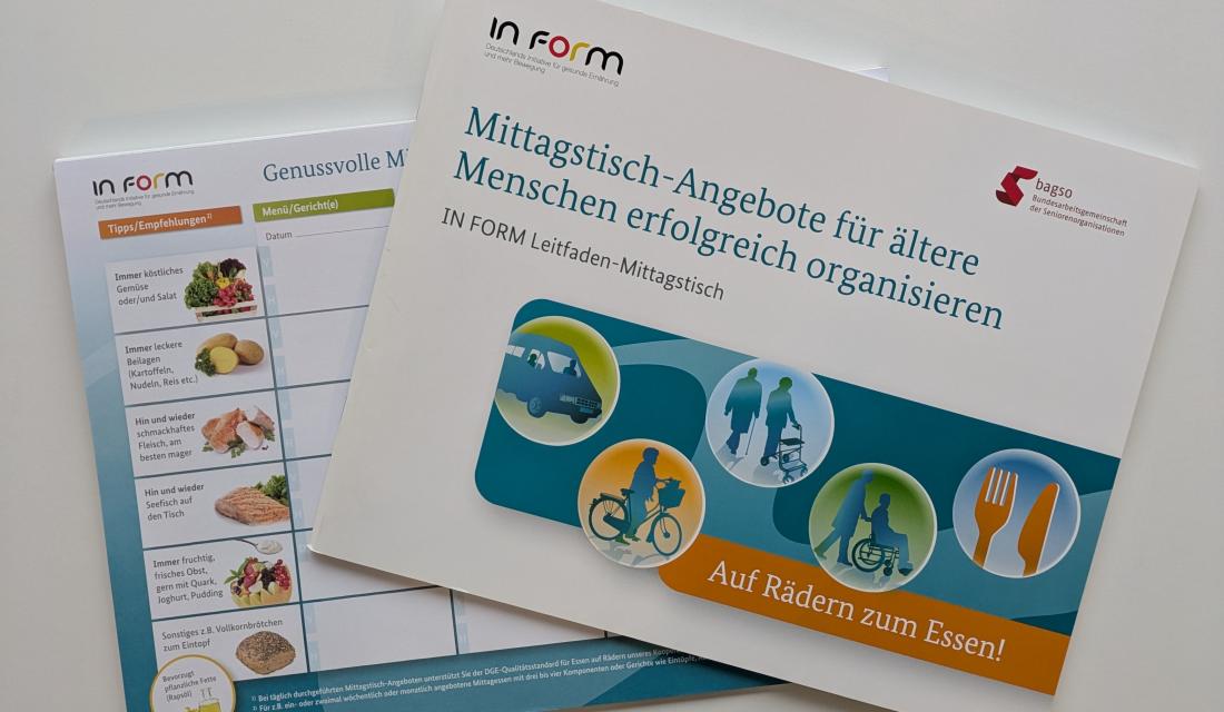 Materialien Mittagstische von der BAGSO - Bundesarbeitsgemeinschaft der Seniorenorganisationen