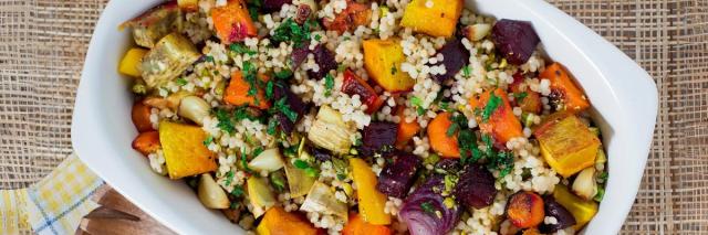 Eine Schüssel mit Couscous