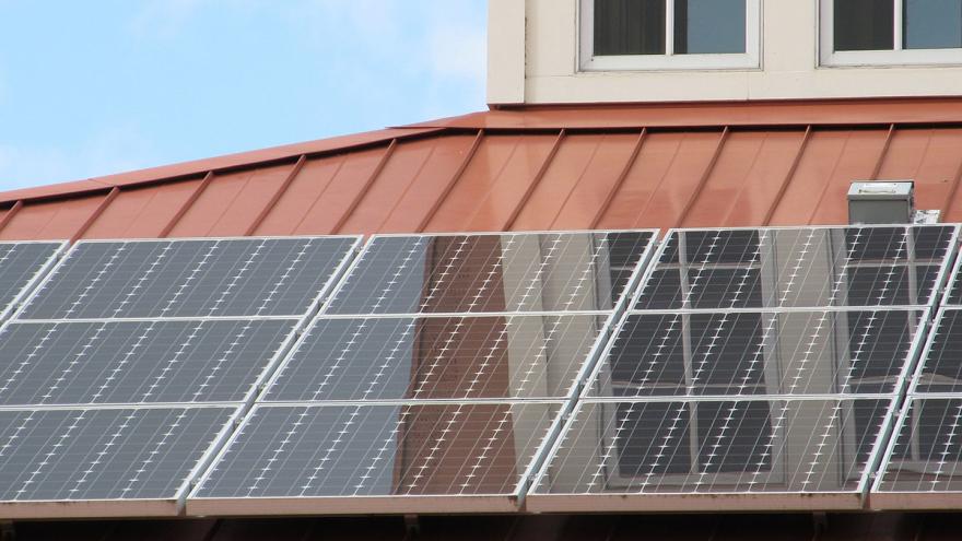 Solaranlage auf einem Dach