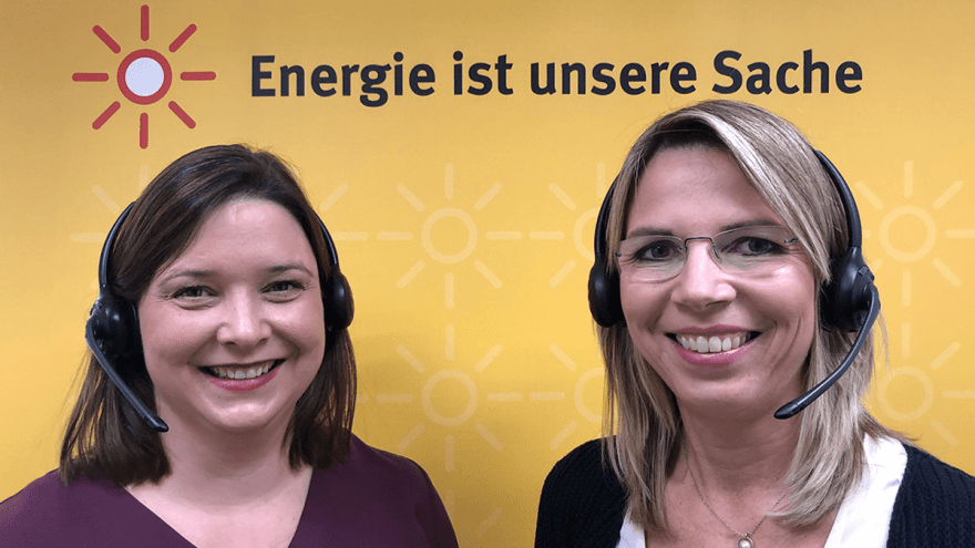 Mitarbeiterinnen der Hotline Energielotse