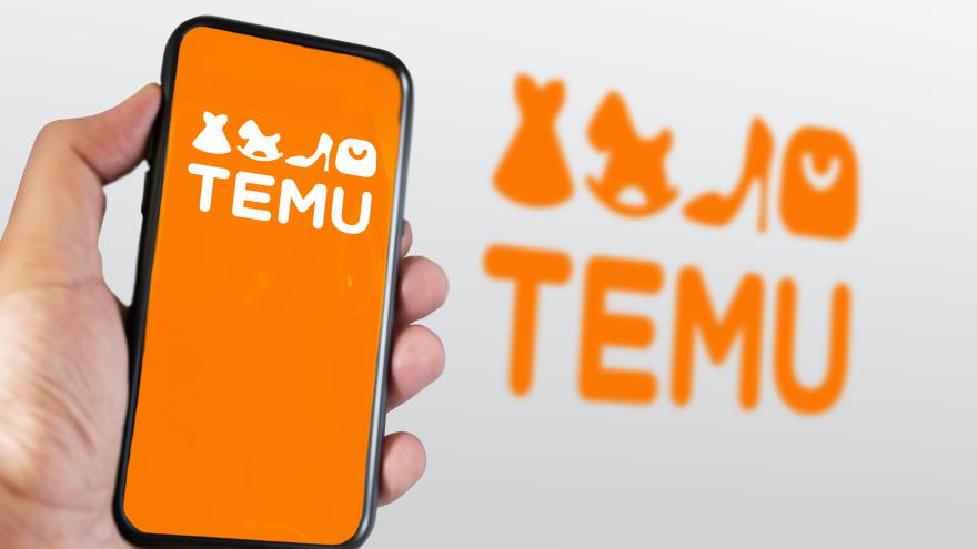 Temu-App auf dem Handy installiert