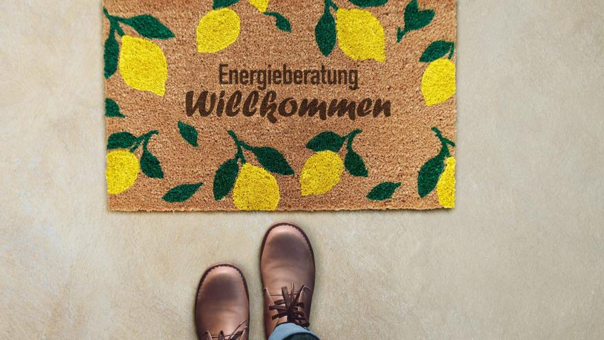 Fußmatte Willkommen Energieberatung