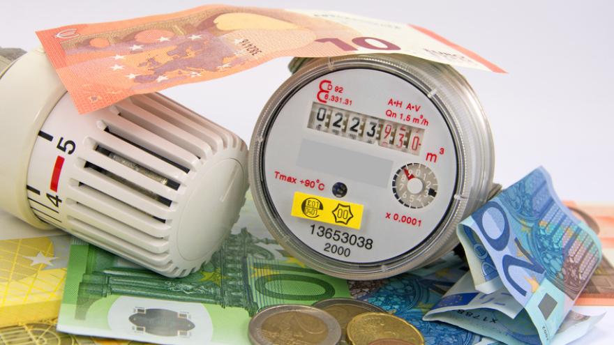 Thermostat mit Zähler und Geld