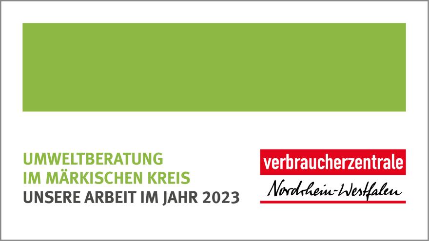 Titelbild Jahresbericht 2023 Umweltberatung im Märkischen Kreis