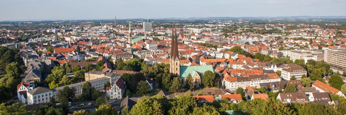 Panaroma der Stadt Bielefeld