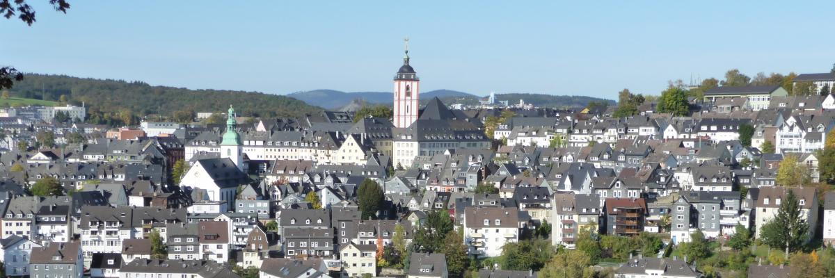 Siegen: Blick vom Häusling auf Oberstadt