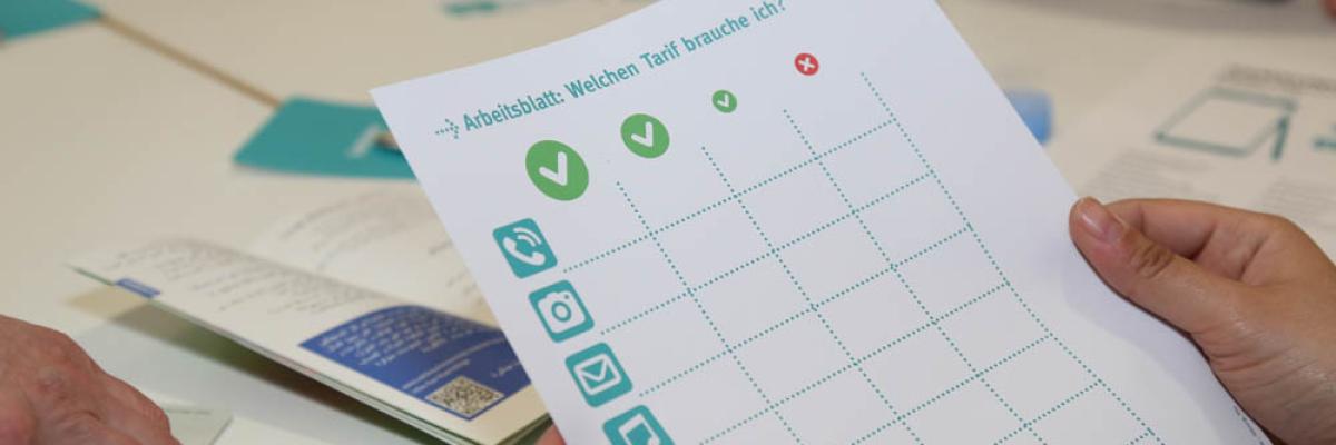 Bei der Arbeit mit einem Arbeitsblatt