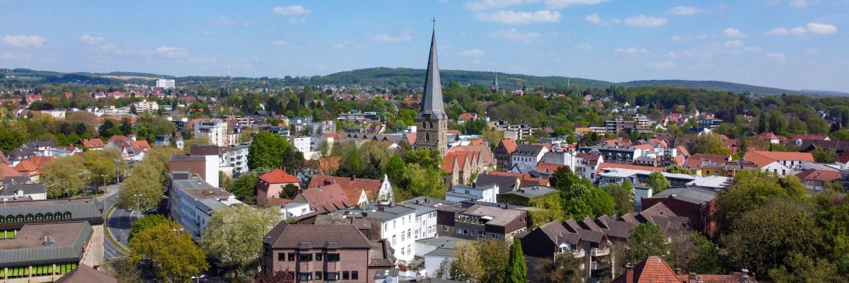 Panorama der Stadt Herford