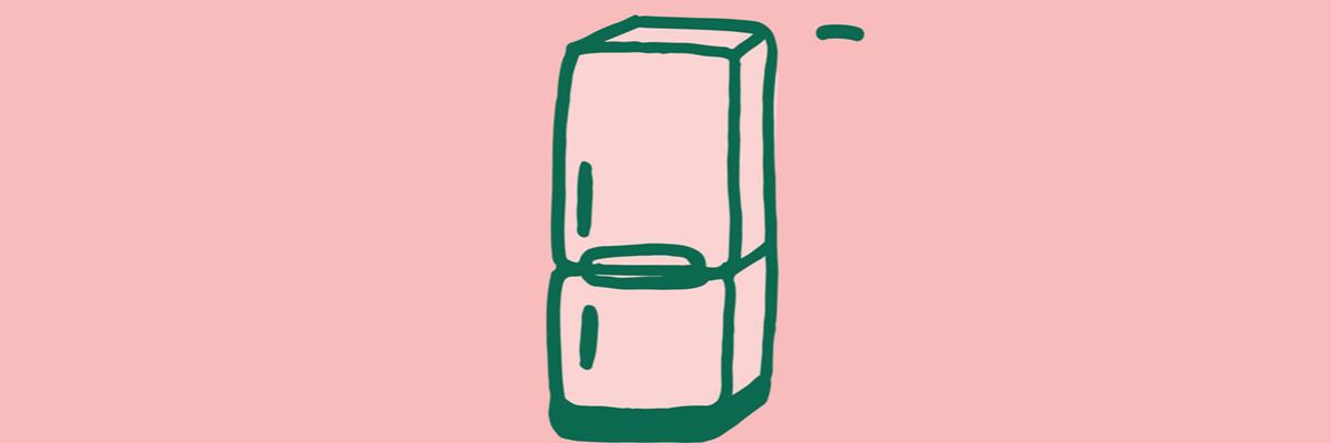Grafik mit Kühlschrank
