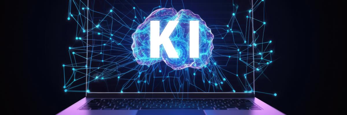 Laptop mit künstlicher Intelligenz (KI)