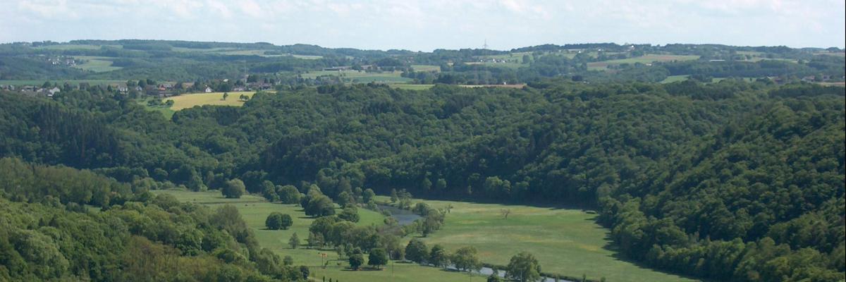 Luftbildaufnahme vom Rhein-Sieg-Kreis