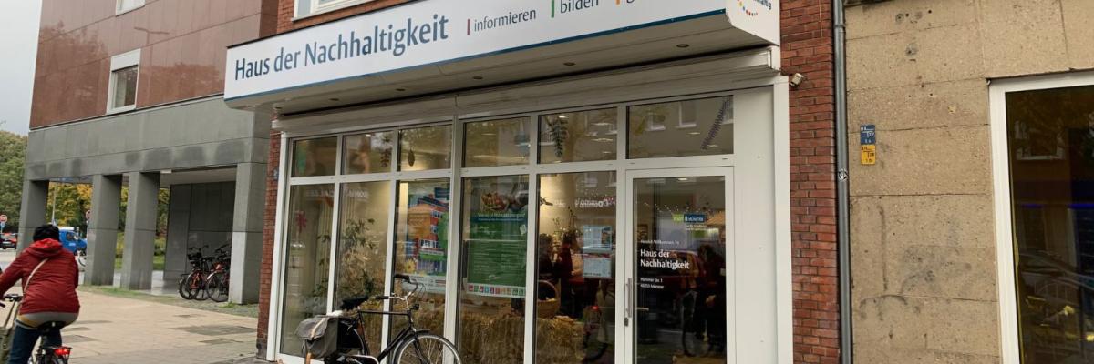 Außenansicht vom Haus der Nachhaltigkeit in Münster (NRW)