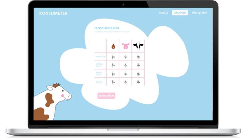 Die Website soll den bewussten Fleischkonsum spielerisch fördern