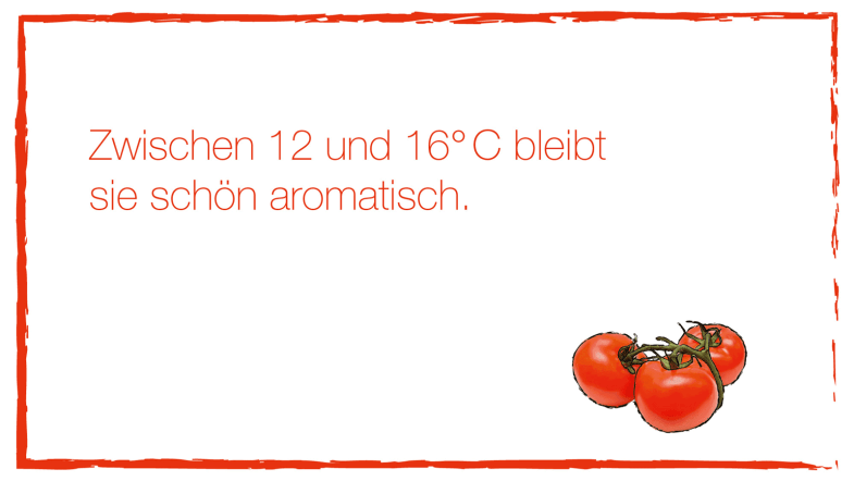 Lagerungsinformation Tomate