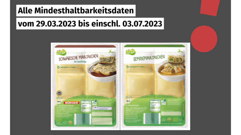 Rückruf Aldi-Maultaschen Metallteile 