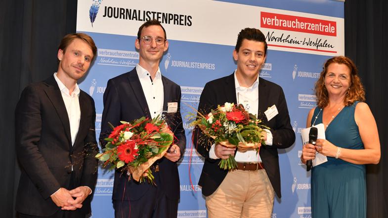 Preisträger auf der Bühne