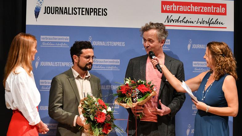 Preisträger auf der Bühne