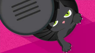 Visualisierung einer Kostenfalle anhand einer Katze, die versucht drei kleine Mäuse zu fangen