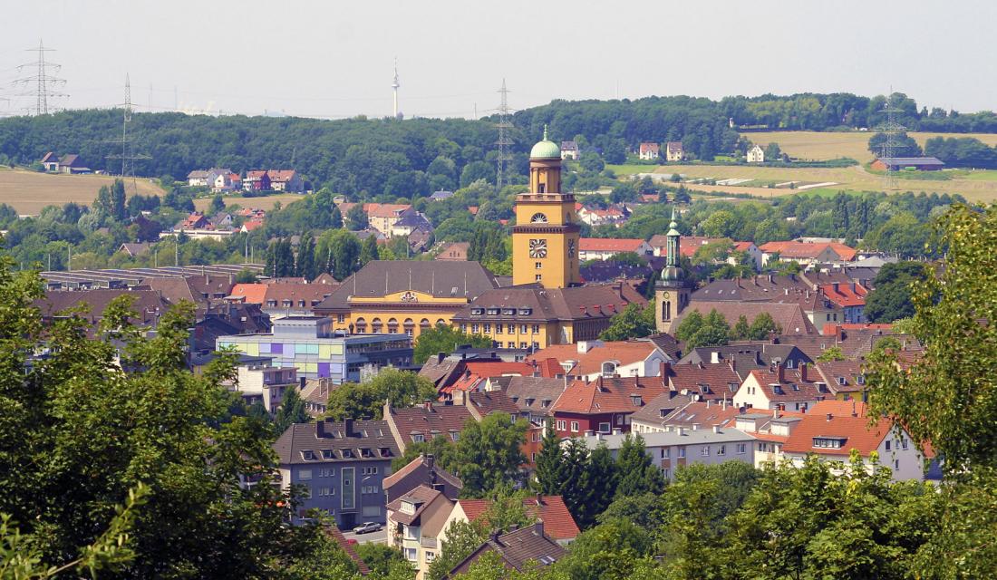 Cityblick vom Helenenberg auf Witten