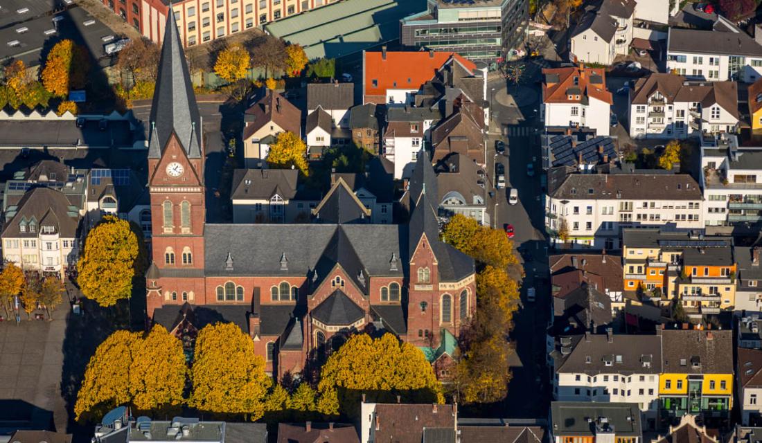 Luftaufnahme der Stadt Arnsberg