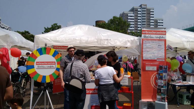 Stand der Quartiersberatung in Köln