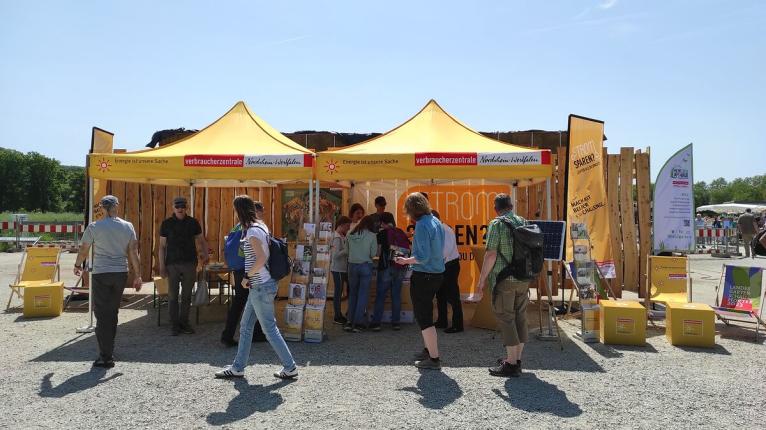 Aktionsstand der Verbraucherzentrale NRW, Bereich Energie